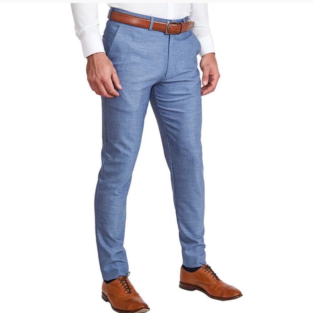 Men's Blue Dress Pants